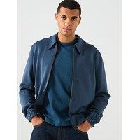 Ps Paul Smith Contrast Stripe Zip Sweat - Blue