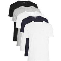 Ps Paul Smith 5 Pack Left Chest T-Shirts - Multi
