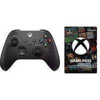 Xbox Gaming Starter Kit - 1 Month Game Pass Ultimate + Xbox Wireless Controller &Ndash; Carbon Black For Xbox Series X|S, Xbox One, And Windows Devices