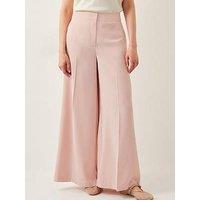 Monsoon Ruth Wide Leg Trousers - Pink