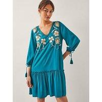 Monsoon Tracy Teal Kaftan