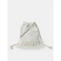 Accessorize Bridal Beaded Duffle - Ivory