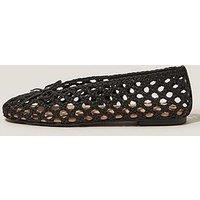 Monsoon Betsy Weave Ballet Flats - Black