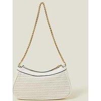 Accessorize Weave Chain Shoulder - White