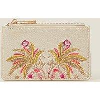 Accessorize Embroidered Jaipur Cardholder - Cream