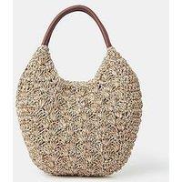 Accessorize Raffia Scoop Shoulder Bag