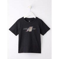 Jack & Jones Mini Younger Boys Tier Front Print Short Sleeve T-Shirt - Black