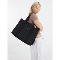 River Island Webbing Handle Ri Shopper - Black
