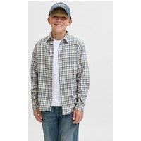 Jack & Jones Junior Boys Joshua Flannel Check Long Sleeve Shirt - Multi