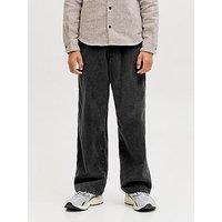 Jack & Jones Junior Boys Alex Hunter Cord Carpenter Trousers - Black