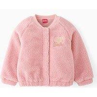 Barbie Borg Bomber Jacket - Pink