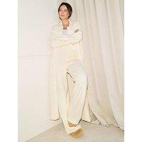 Michelle Keegan Premium Longline Knitted Cardigan - Cream