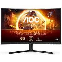 Aoc Cq32G4Ve 31.5In Qhd (2560X1440) 180Hz Fast Va Gaming Monitor - Black