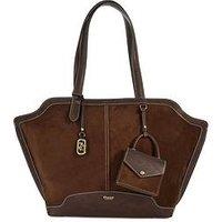 Dune London Decided Suede Grab Handle Day Bag - Brown