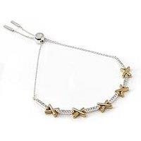 Say It With Adjustable Kiss Tennis Bracelet