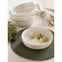 Very Home Cream Set Of 4 Saintes Pasta Bowls
