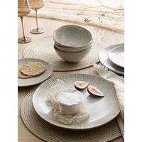 Michelle Keegan Home Brown Reactive 12 Piece Dinner Set