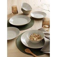 Michelle Keegan Home Spinwash Rimmed 12 Piece Dinner Set