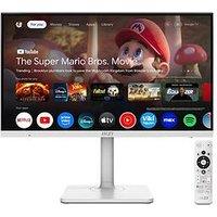 Msi 27-Inch 4K Uhd Modern Md272Upsw Google Tv Smart Monitor - White