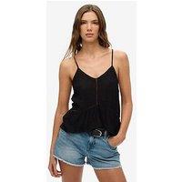 Superdry Ladder Trim Cami Top - Black