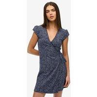 Superdry Athletic Essentials Wrap Dress - Blue