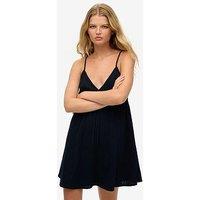 Superdry Textured Woven Cami Mini Dress - Blue