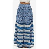 Superdry Printed Maxi Skirt - Blue