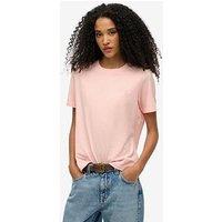 Superdry Essential Logo Embroidered T-Shirt - Pink