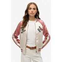 Superdry Suikajan Embroidered Bomber - White