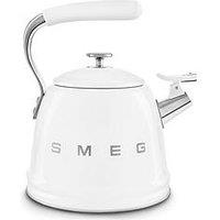 Smeg Whistling Kettle With Cool Touch Handle, 2.3L, White