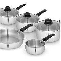 Swan Townhouse 5 Piece Pan Set Stainless Steel