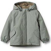 Wheat Baby Boys Hooded Emil Jacket - Green