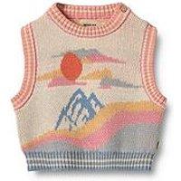 Wheat Baby Girls Maria Knitted Vest - Multi