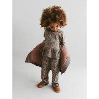 Wheat Girls Floral Ela Jersey Pants - Purple