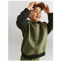 Wheat Boys Ellis Colourblock Sweatshirt - Navy