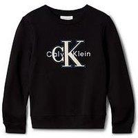 Calvin Klein Jeans Boys Mono Sweatshirt - Black