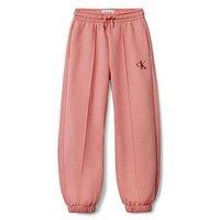 Calvin Klein Jeans Girls Ck Logo Fleece Jogger - Brandied Apricot