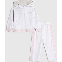 River Island Mini Girls Waistband Hoodie Set - Grey