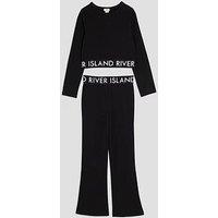 River Island Older Girls Kickflare Set - Black