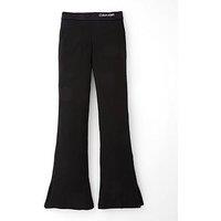 Calvin Klein Jeans Girls Rib Flare Pants - Black