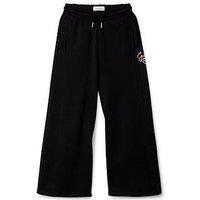 Calvin Klein Jeans Girls Wide Leg Pintuck Sweatpant - Black