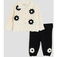 River Island Baby Girls Daisy Crochet Set - Cream