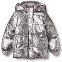 Wheat Girls Metallic Padded Eli Jacket Eli - Silver