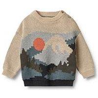 Wheat Baby Boys William Knitted Jumper - Beige