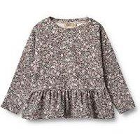 Wheat Girls Carolina Long Sleeve Peplum Tshirt - Purple