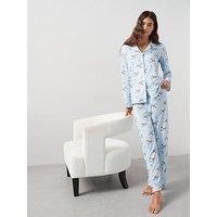 The Very Collection Disney Bambi Button Down Pyjama Set - Blue
