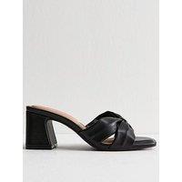 New Look Wf C Trying Knot Tie Mule 65 - Black