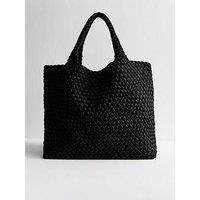 New Look Woven Tote Bag - Black