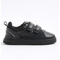 River Island Older Boys Monogram Plimsoll Shoes - Black