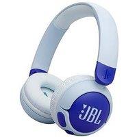 Jbl Junior 320Bt, Kids Wireless On-Ear Headphones, Reduced Volume For Safe Listening, Blue